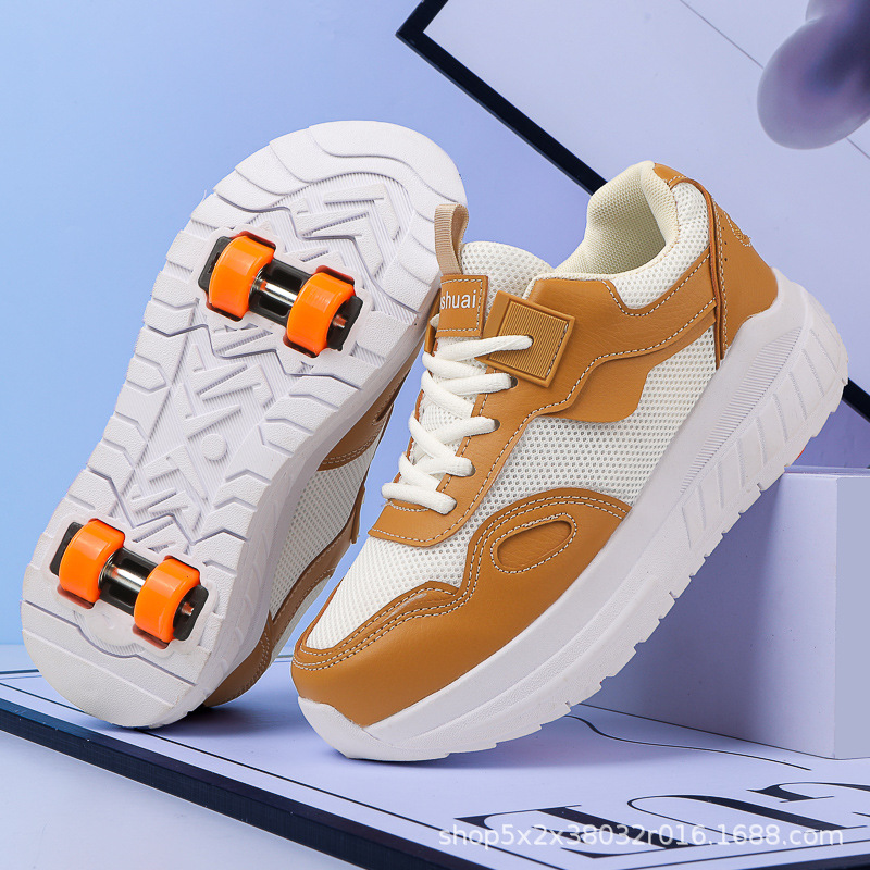 New Four-Wheel Heelys Shoes for Boys and Girls, Detachable Transforming Shoes, Roller Skates with Wheels, Dropshipping