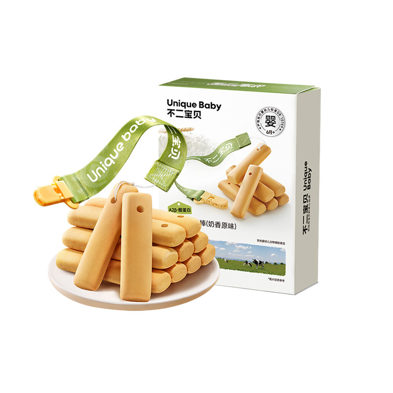 (New Arrivals in October 2025) Fuji Baby Teething Stick Biscuits 64G/Box Nutritious Baby Snacks and Complementary Food Biscuits