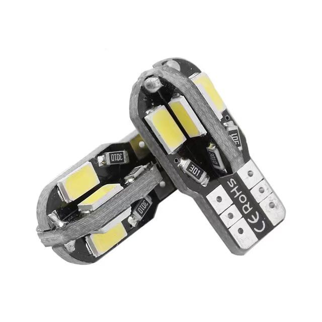 Светодиодная лампа T10 W5W 5730 8SMD для чтения, индикатор ширины, освещение номерного знака, маленький свет