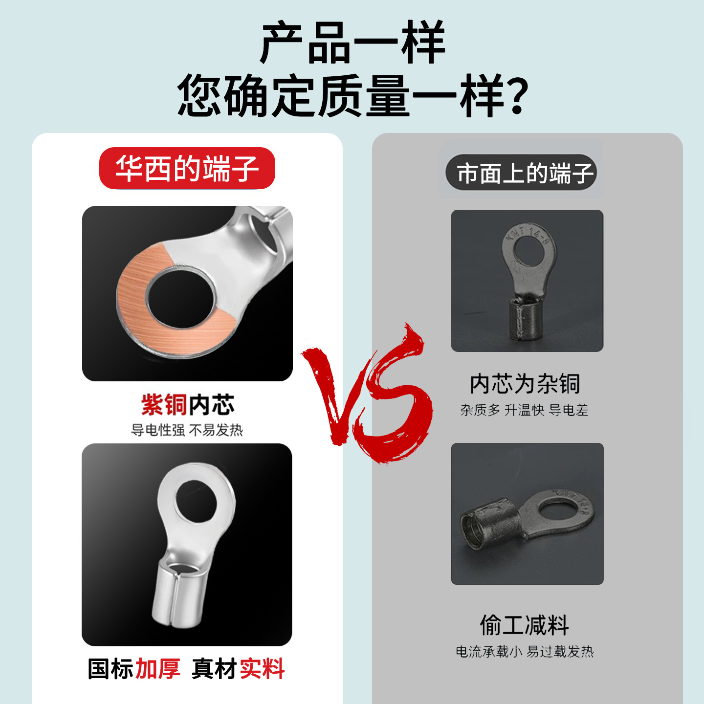 Cnxi Huaxi Technology Rnb Cold-Pressed Terminal Round Terminal Block O-Shaped Bare Terminal Copper National Standard Factory Direct Supply