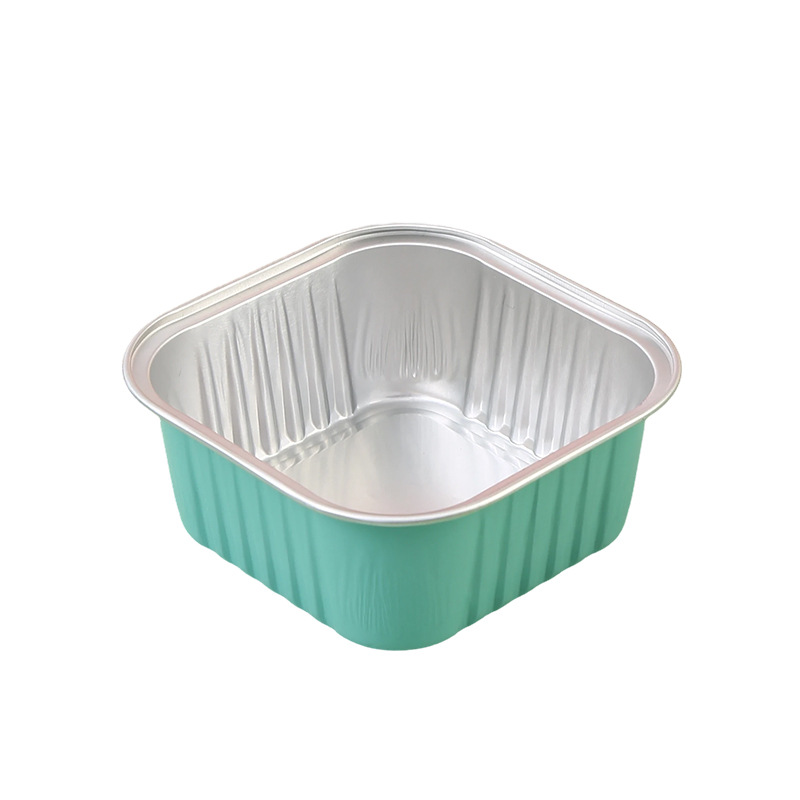 150ml Aluminum Foil Tin Box Disposable Baking Supplies Kitchen Oven Microwave Dessert Pudding Cake