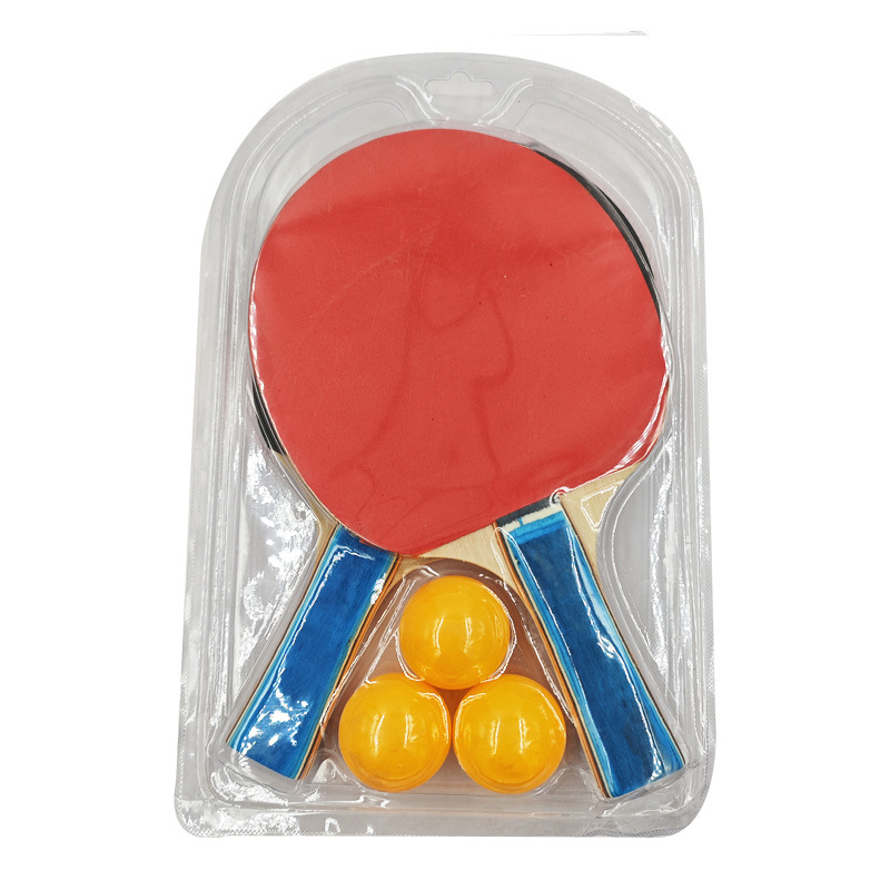 Factory wholesale table tennis racket two pack to send three ball children's entertainment ten yuan multi-yuan shop gift table tennis racket