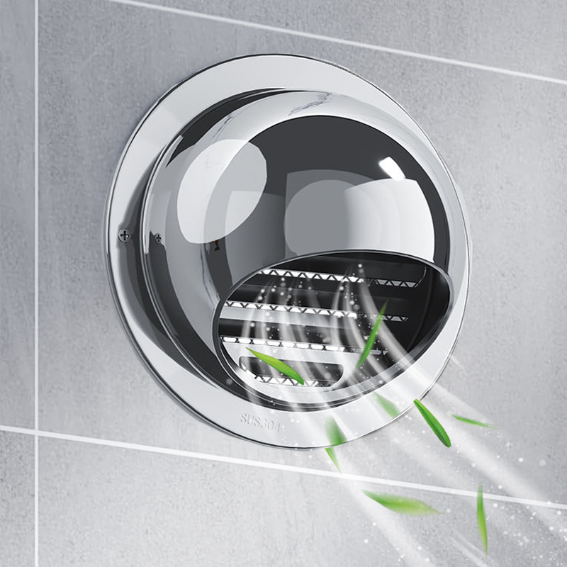 304 stainless steel hood exhaust hood rain cap breathable exterior wall air outlet ventilation 201 range hood engineering pvc