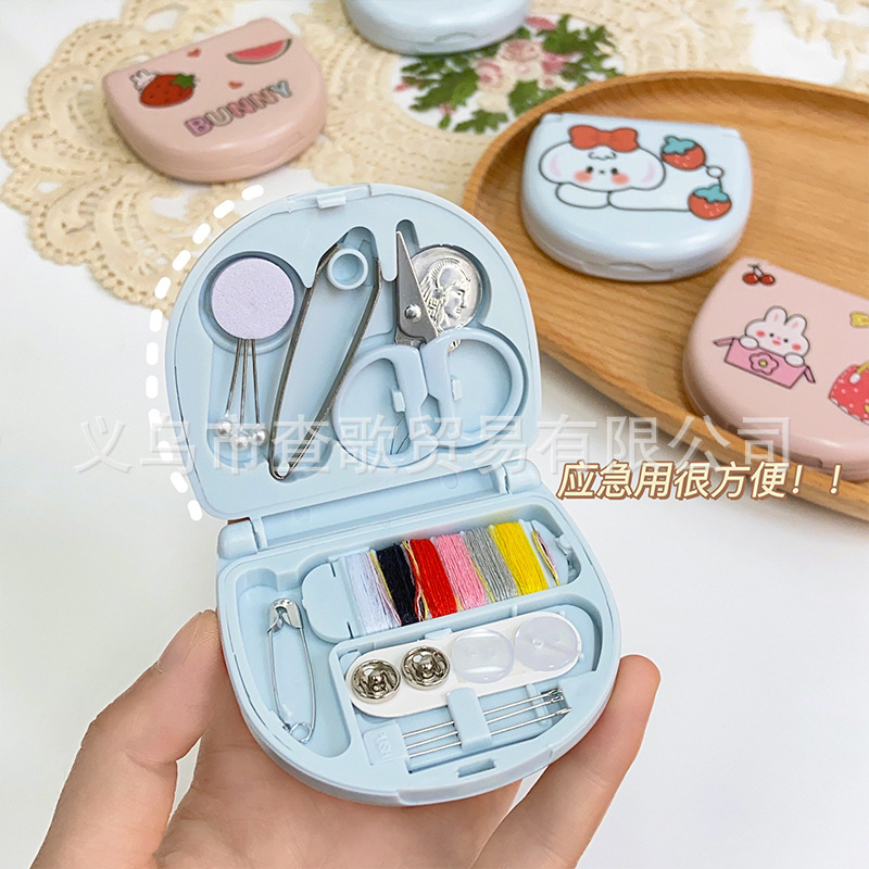 Nordic style mini sewing box portable small sewing kit sewing tool combination suit hotel supplies wholesale