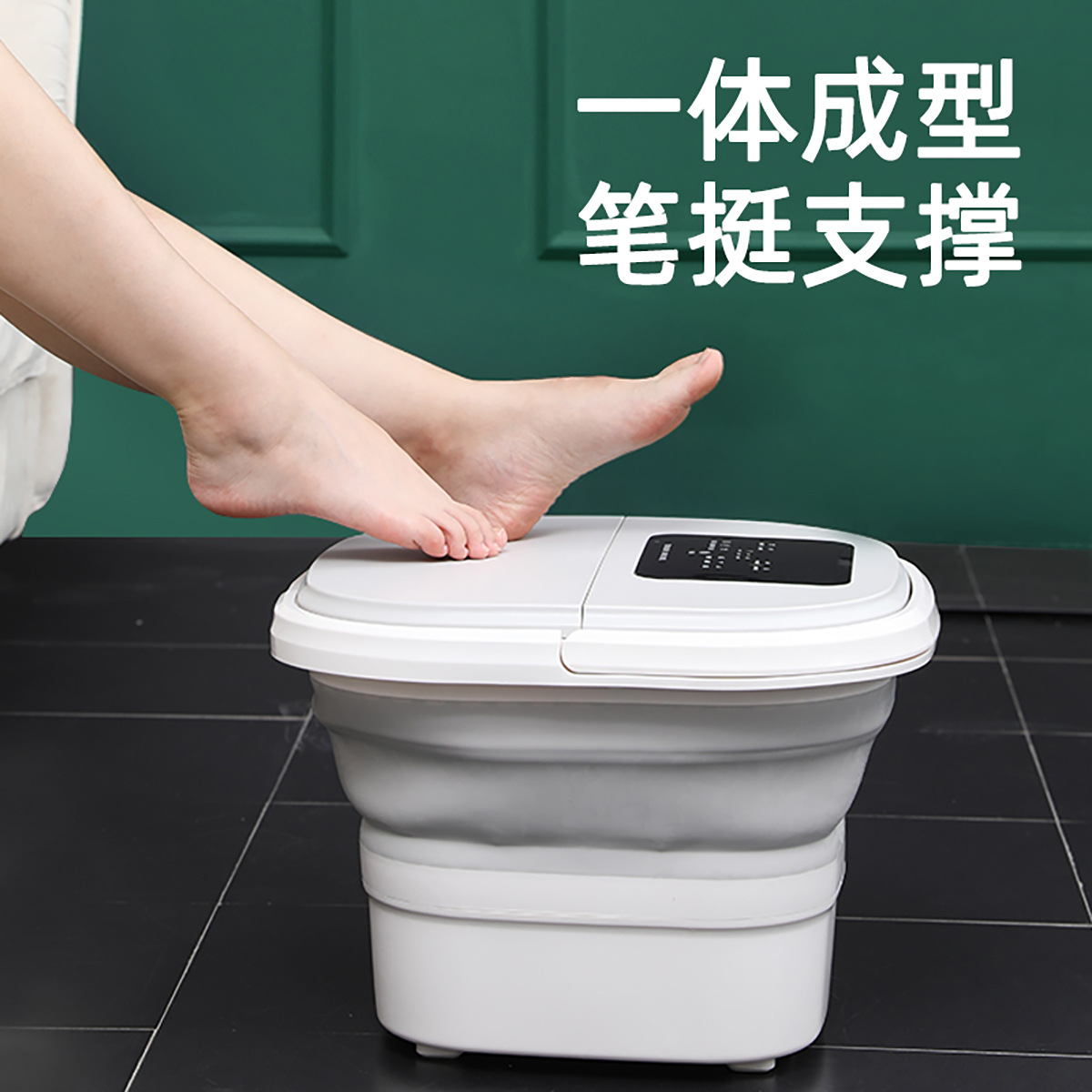 Складная ванна для ног с электрическим обогревом, полностью автоматическая, портативная, складная