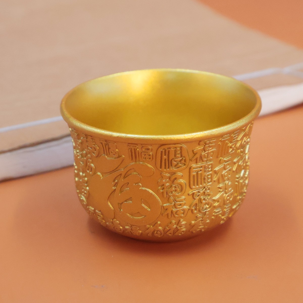 Home Worship Tea Cup for Offering the God of Wealth to Rite Buddha and Baifu Cup Water Supply Bowl Seven for Eight for Wealth and Wine Cup