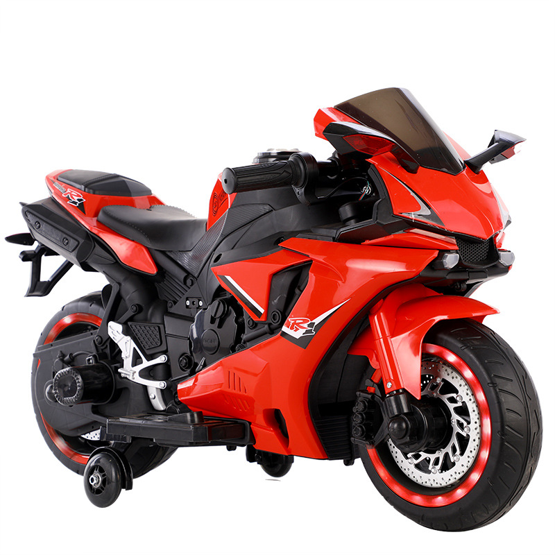 Children's electric motorcycle 3-7-10 years old large cool flash wheels new baby rechargeable two-wheeled motorcycle