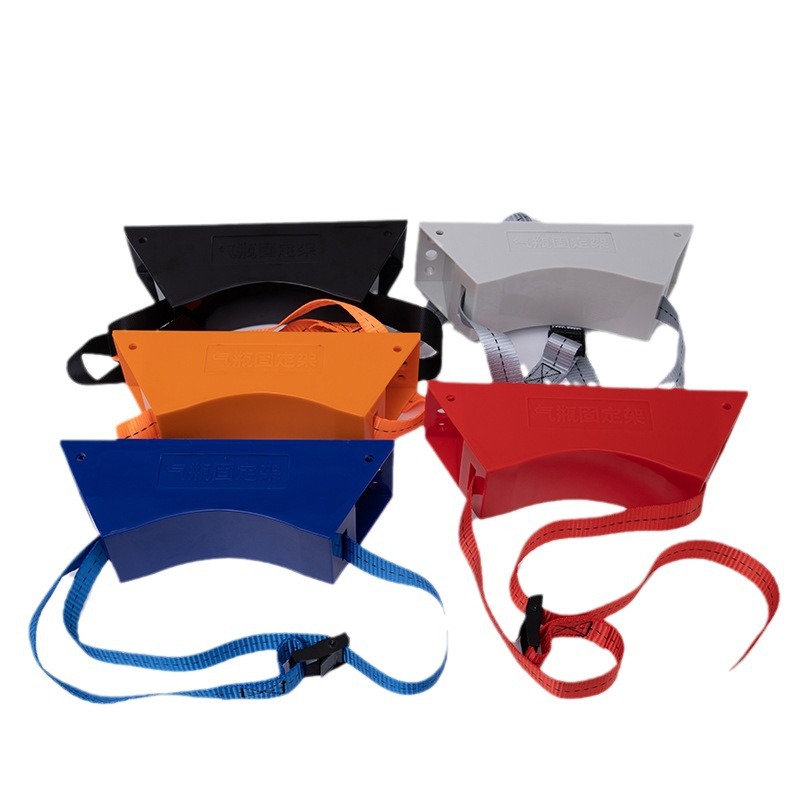 Laboratory Cylinder Fixed Bracket Abs Plastic Cylinder Binding Rack Chain Anti-Tipping Cylinder Rack 40L Oxygen Strap