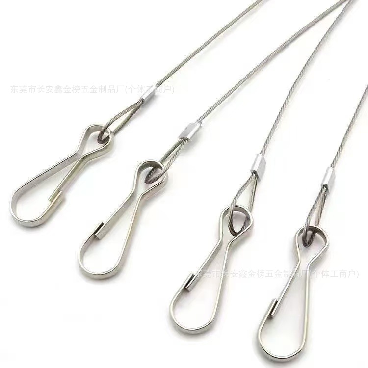 304 Stainless Steel Flower Pot Hanging Basket Gardening Hanging Rope Led Plant Lighting One-To-Two Hook Zhu Ban Buckle Hanging Rod Rope