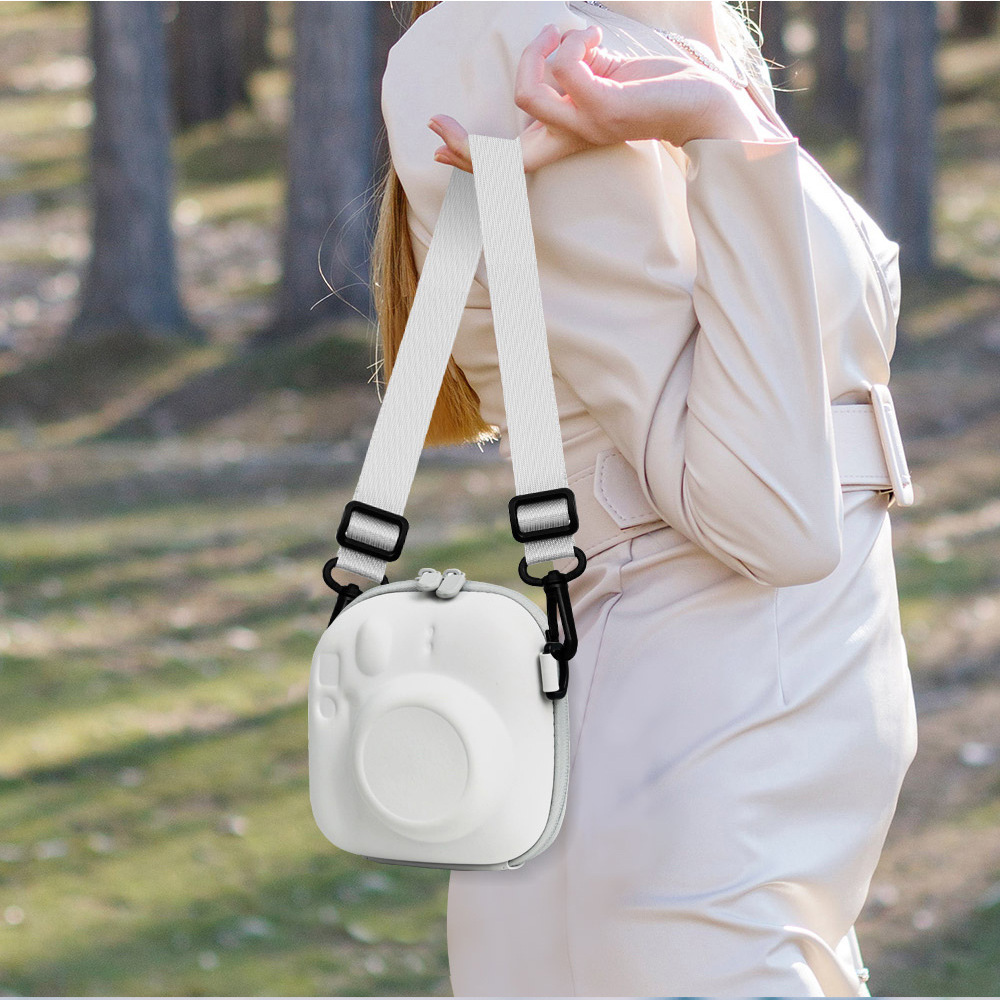Suitable for Polaroid Mini Camera Universal Pure Color Hard Shell Cosmetics Bag Eva Portable Protective Bag Crossbody Bag
