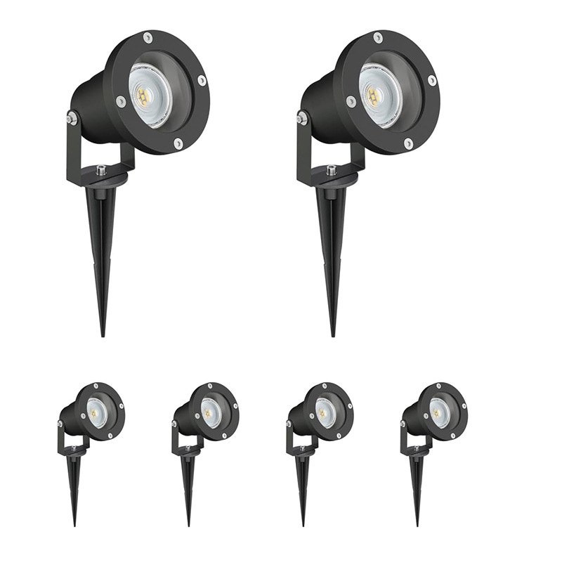 Уличный водонепроницаемый наземный проектор GU10, круглый светильник для сада, подземный светильник для деревьев