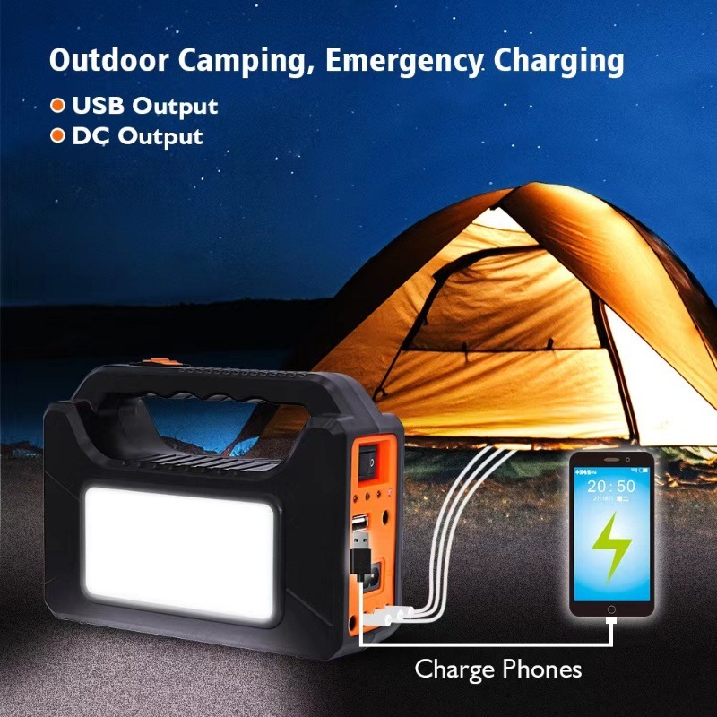 solar energy storage mobile power generation small system outdoor emergency power supply african home lighting system