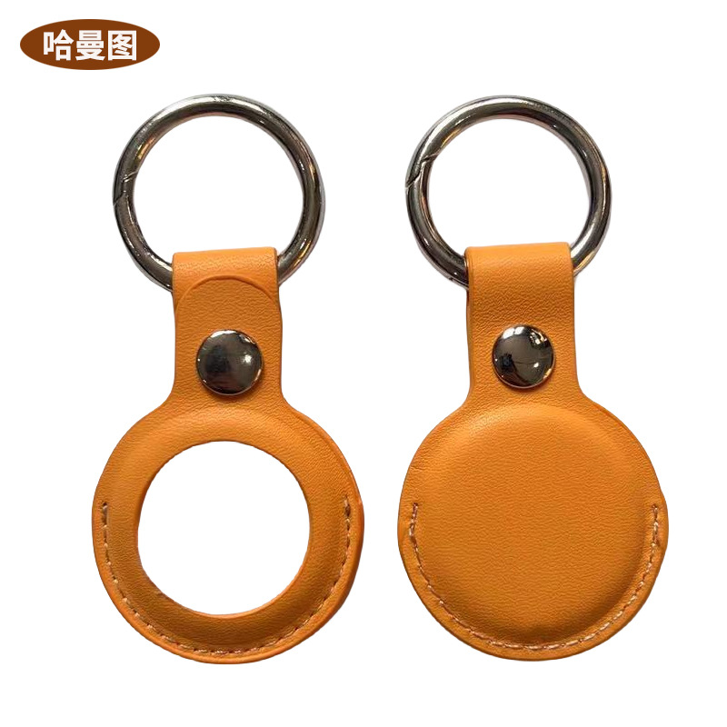 Suitable for the New Apple Airtag Tracker Anti-Lost Locator Skin-Feel Leather Protective Shell Airtag Leather Case