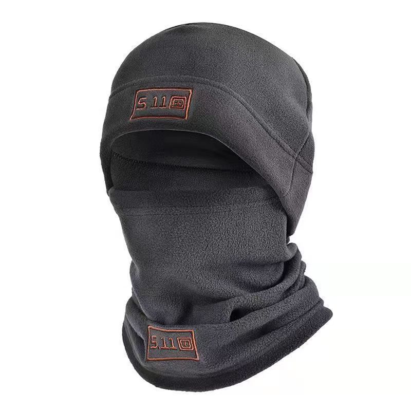 in stock Outdoor Cycling fleece-lined Thickened Neck Protection Fleece Mask Multifunctional fleece-lined Neck Set Windproof Ski Hat