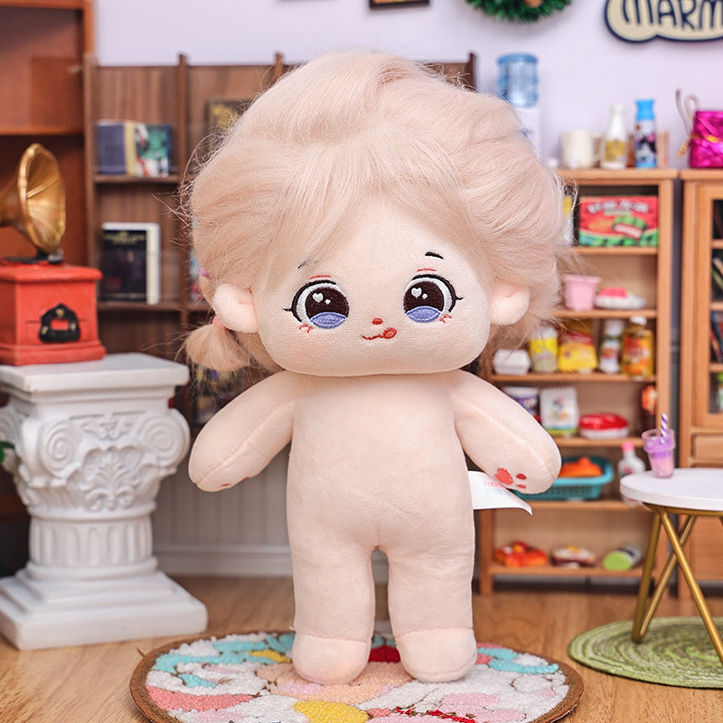 In-Stock 20cm Cotton Doll Naked Doll Without Attributes, Fluffy Cute Anthropomorphic Plush Toy, Gift for Girls