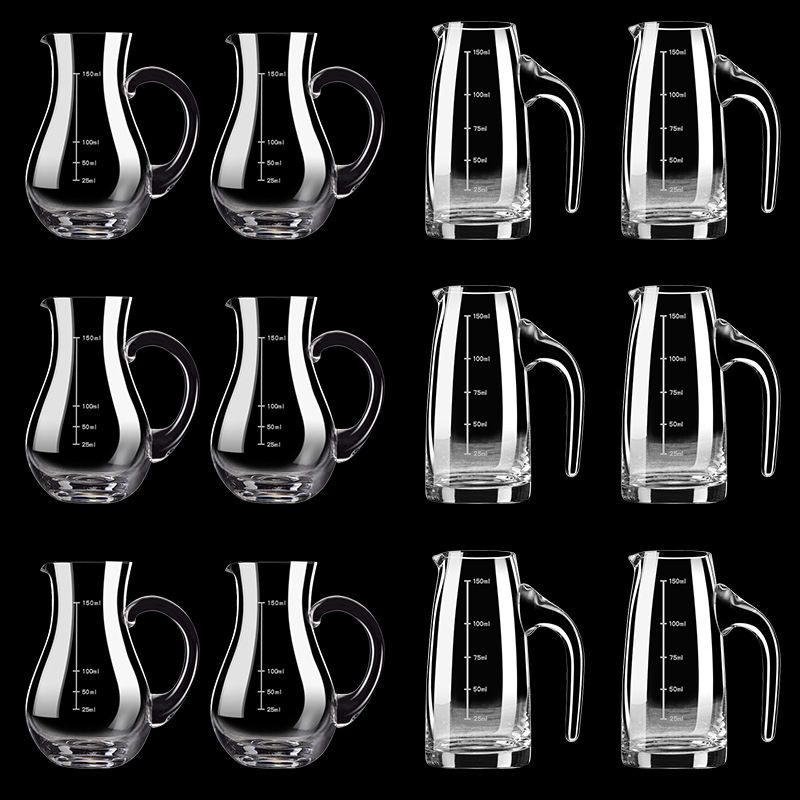 Стеклянный диспенсер для алкоголя, декантер для красного вина, маленький 100 мл с шкалой