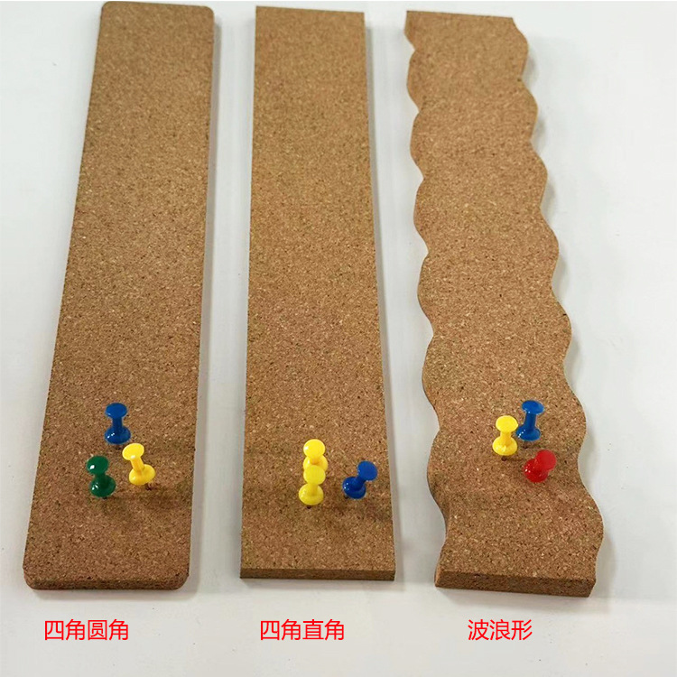 Self-Adhesive Cork Board 30*5cm Spot Adhesive Cork Strip Bulletin Board Infinity Cork Photo Wall Sticker Cross-Border Product