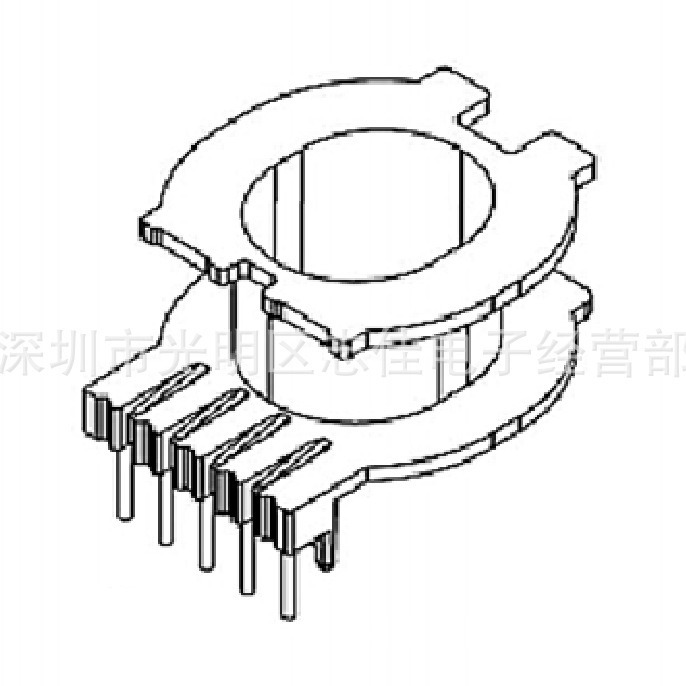 ATQ2818 high frequency skeleton transformer skeleton ATQ28 Bakelite skeleton vertical 5+0 pin skeleton