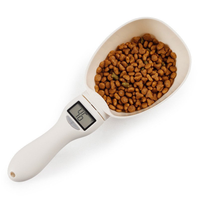 Large spoon scale measuring spoon electronic scale measuring spoon scale cat food dog food pet feeding spoon kitchen baking weighing spoon