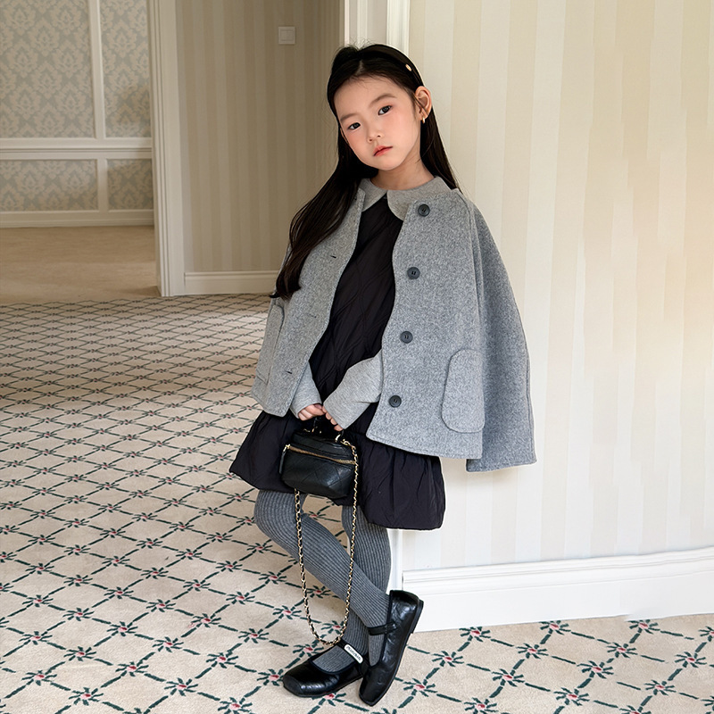 Наряд для Рождества! Девичий корейский стиль, элегантное, утонченное и шикарное шершащее пальто