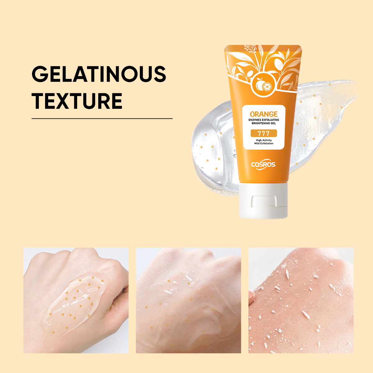 Cross-border hot sale Orange Exfoliating Whitening Gel Exfoliating Gel in stock