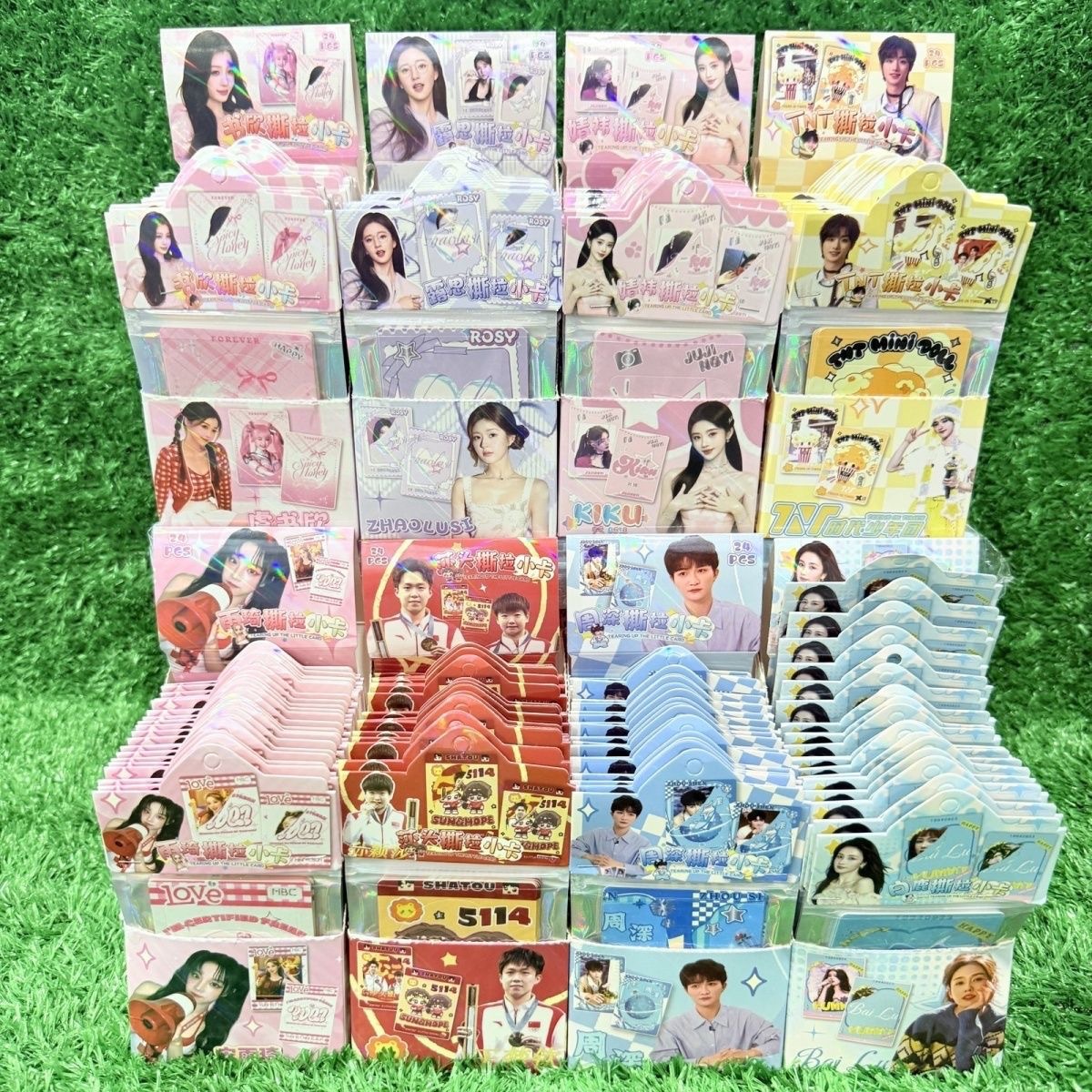 Трехмерная звезда отрывной фотокарточки Чжао Луси и Бай Лу, стильный высокоценный фотокартон, двухмерный, 24 упаковки