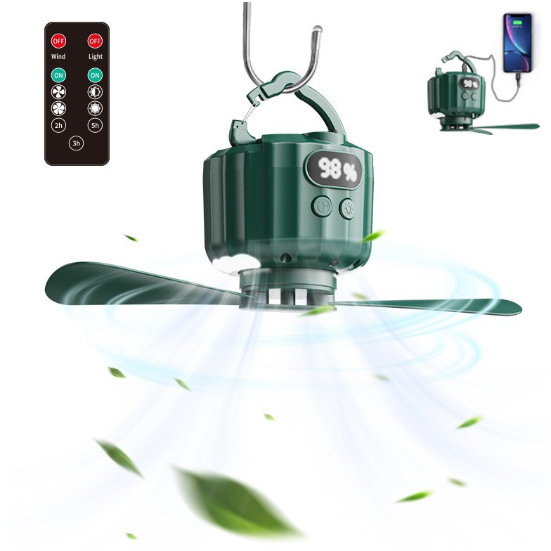 Кросс-бордерный высокоэффективный мини camping вентилятор многофункциональный вентилятор для палатки освещение для студенческого общежития потолочный вентилятор