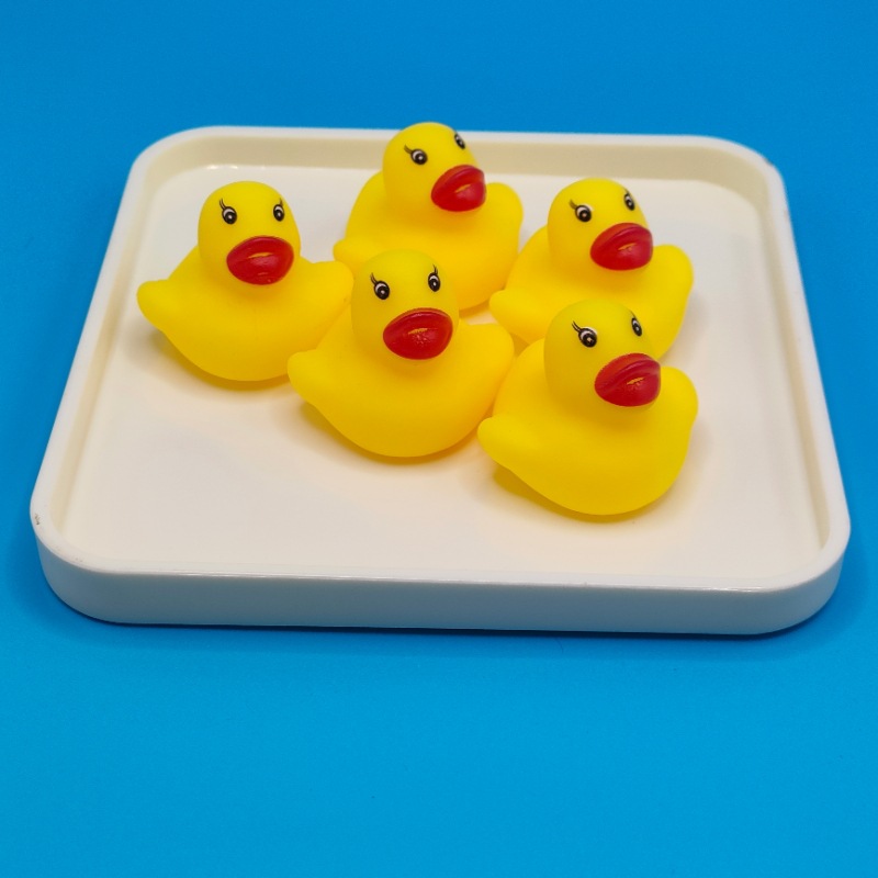 Популярная игрушка для купания, маленькая желтая утка, издает звуки, оптовая продажа
