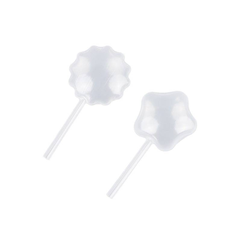 Plastic Straw, Heart-Shaped Long Five-Pointed Star Flat Ball, Gear, Round Ball, Sun-Shaped Dropper