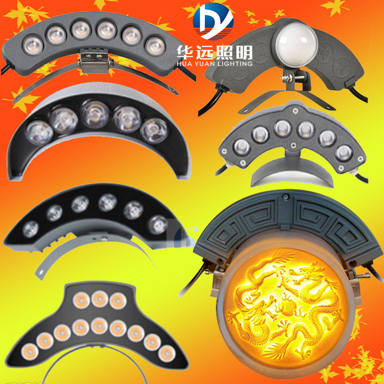 Светодиодный рифленый светильник, водонепроницаемый, двусторонний для крыши