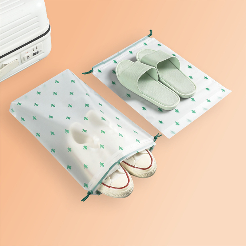 Drawstring drawstring bag shoes storage bag frosted dustproof moisture-proof maternity bag travel packing bag student clothes finishing