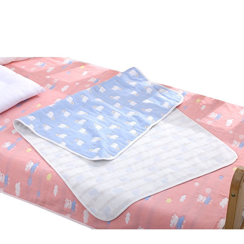 Baby Six-Layer Gauze Diaper Pad, Breathable, Waterproof, Washable, Pure Cotton, Oversized Baby Newborn Kidsren's Supplies Menstrual Pad