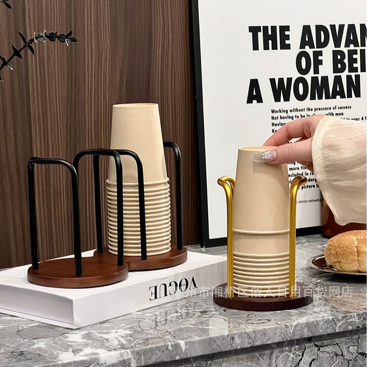 Держатель для бумажных стаканов одноразовый настольный держатель для чашек