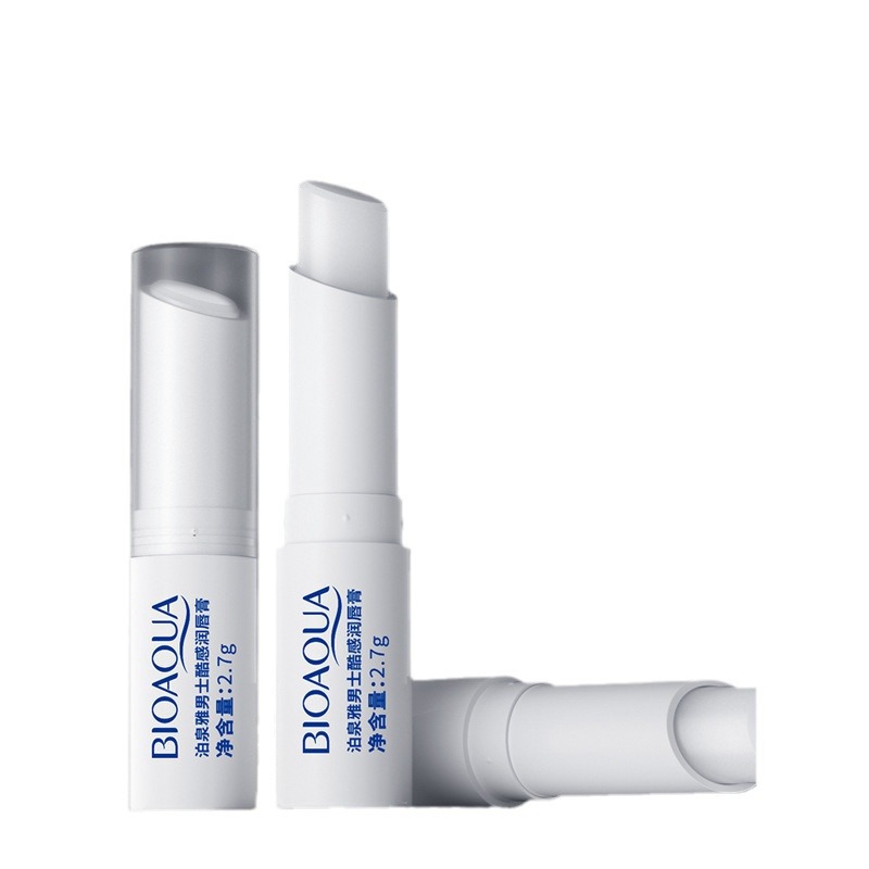 Boquanya men's cool lip balm moisturizing dry crack mild repair fade lip lines men's lip balm
