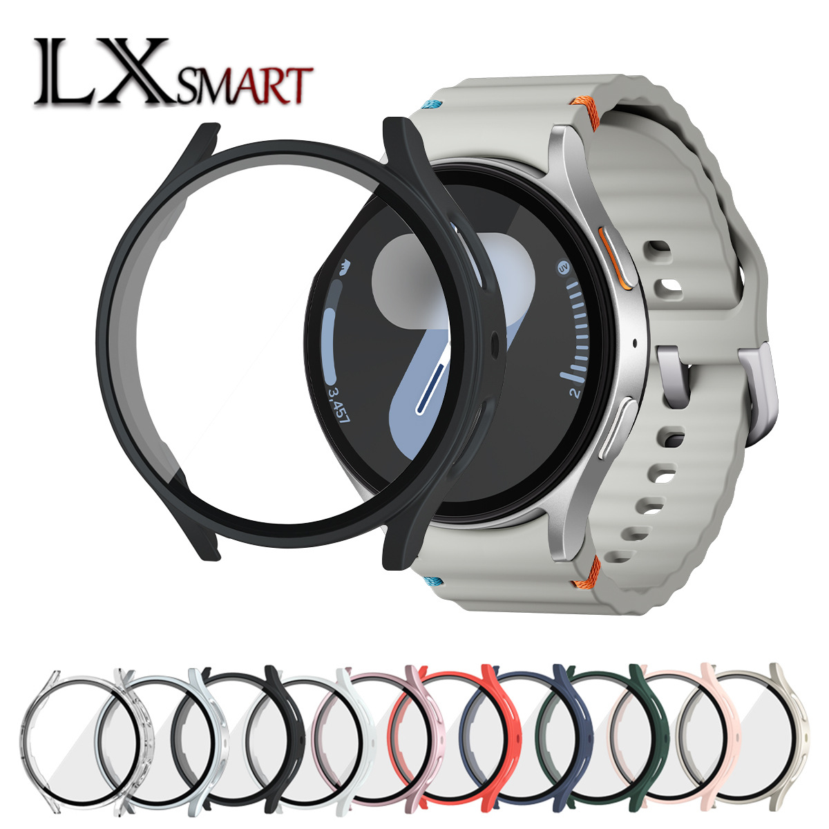 Чехол для Samsung Galaxy Watch7 FE, матовый чехол для Watch6/5, интегрированная защитная оболочка