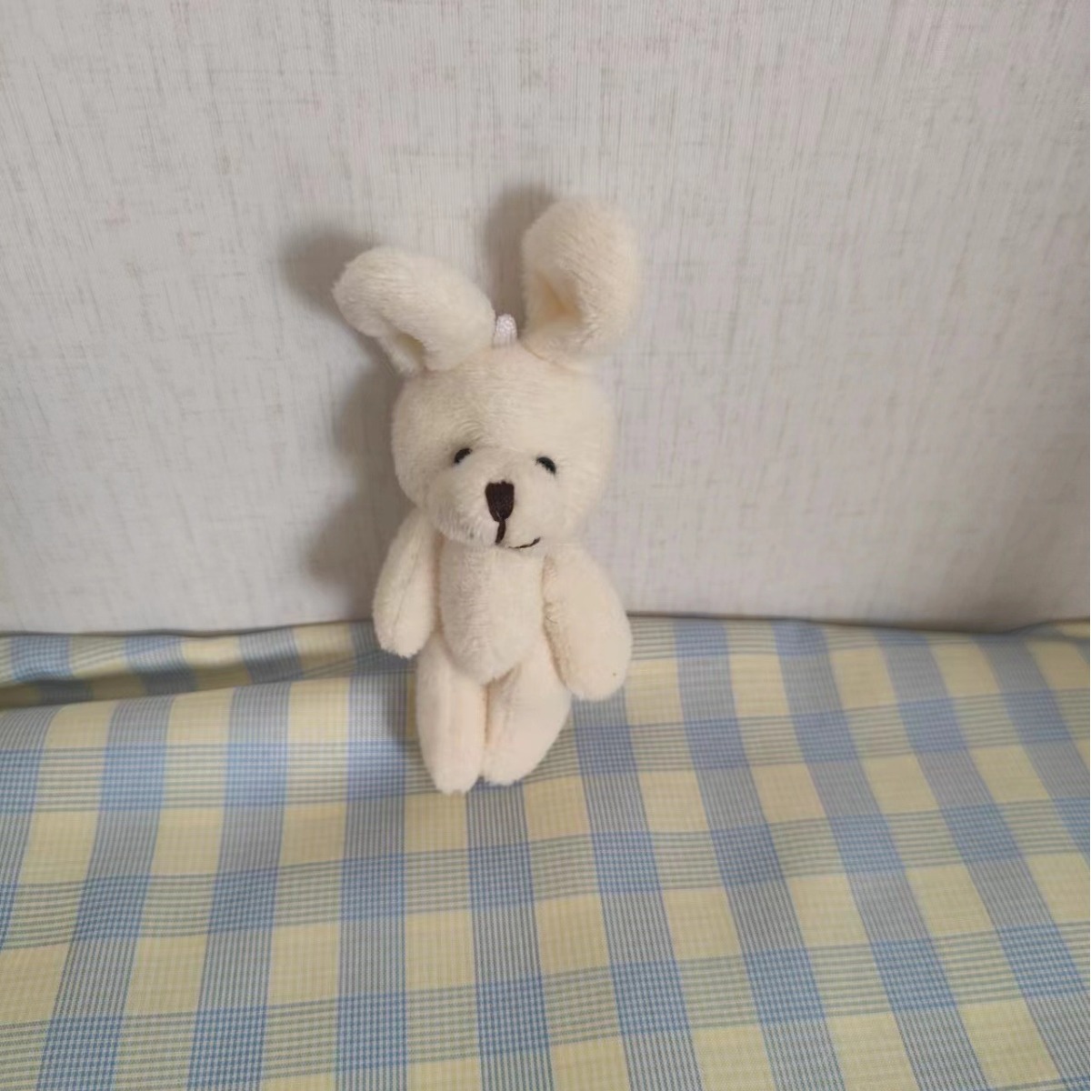 Plush Toy Manufacturer Direct Supply 8cm Jointed Rabbit Pendant Promotional Gift Bag Key Creative Pendant