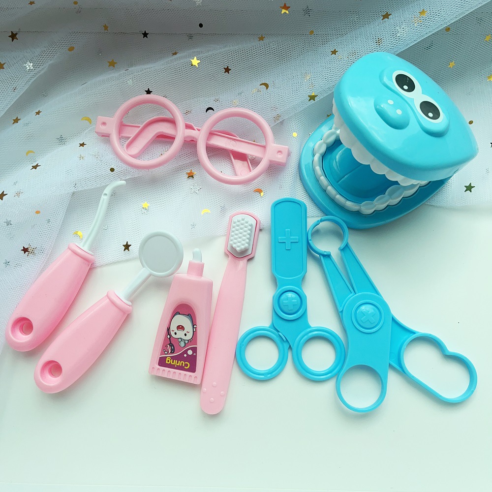 Набор игрушек стоматолога для детей 3-6 лет подарок для девочки маленький доктор игрушка стоматолога искусственные аксессуары