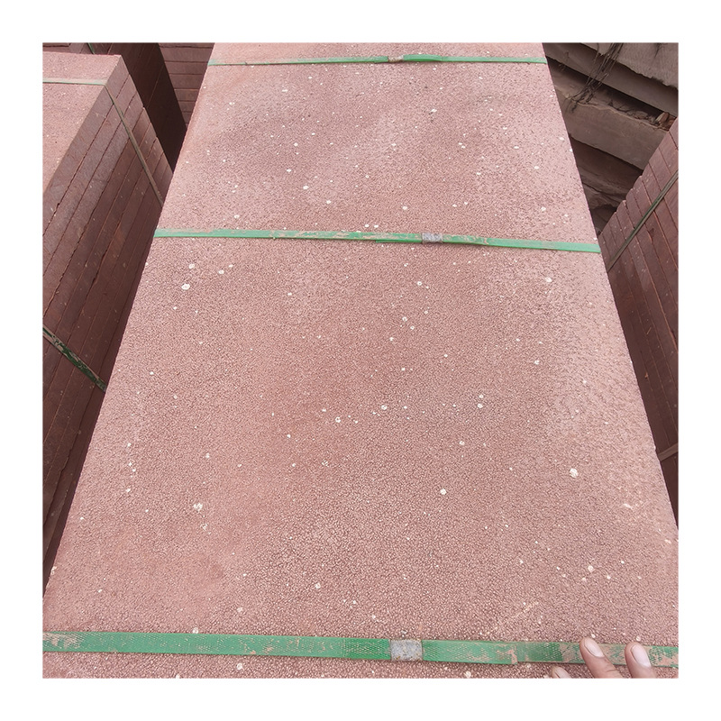 Red Sandstone Stone, Stone Exterior Wall Dry Hanging Stone Brick, Red Floor Paving Stone, Landscape Decorative Relief Stone