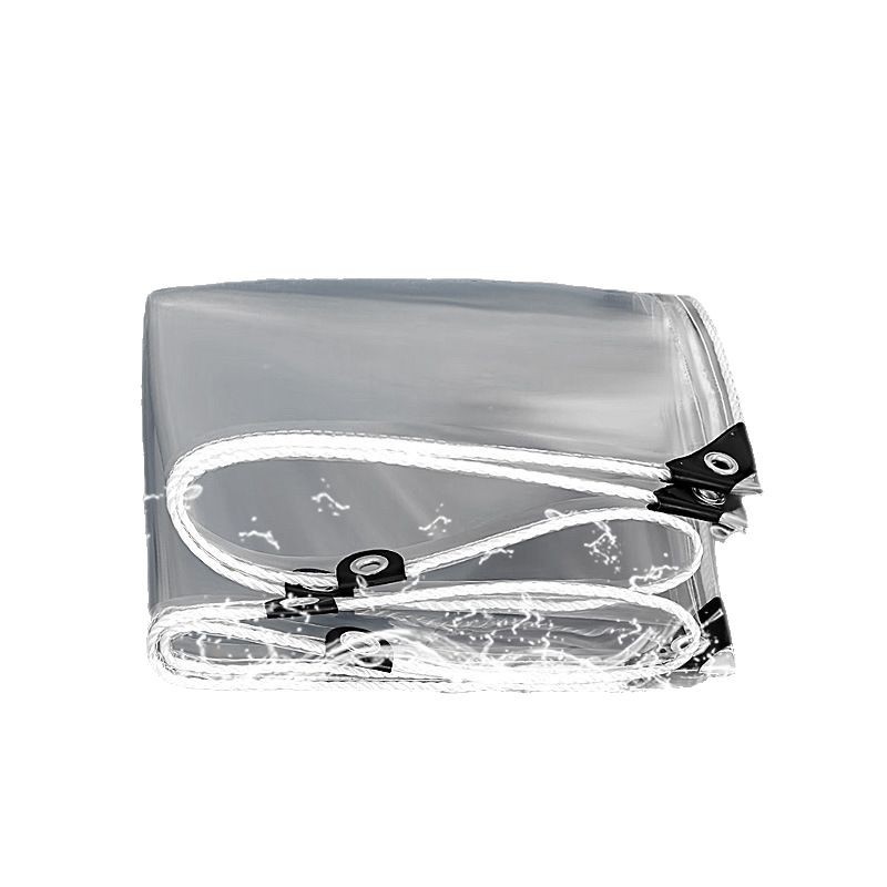 transparent rainproof cloth waterproof rainproof tarpaulin pvc plastic transparent rain shelter waterproof cloth thickened rainproof canvas