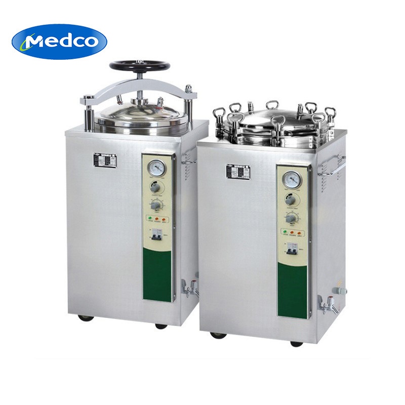 Медицинский вертикальный паровой стерилизатор с ручным управлением, полностью автоматический стерилизатор высокого давления