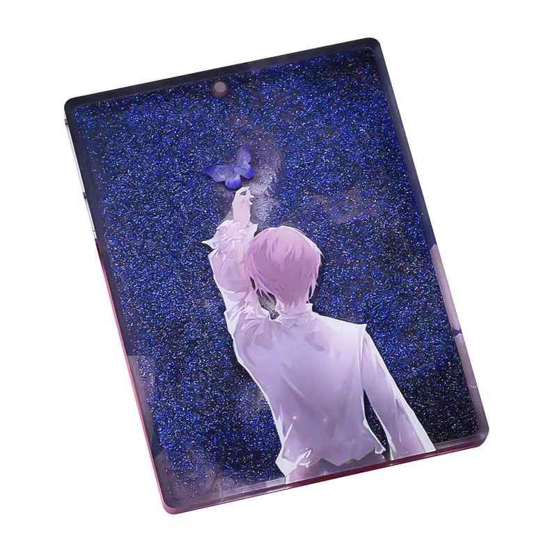 Acrylic Quicksand Custom DIY Accessories Quicksand Guka Gubrick Mahjong Transparent Card Handbook Quicksand Guka Tray