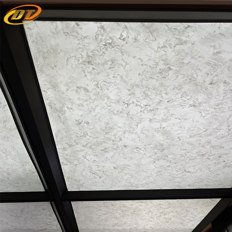 Jade Glass Acrylic Marble Artificial Jade Board Glass Stone Ceiling Background Wall Luminous Column Curved Board