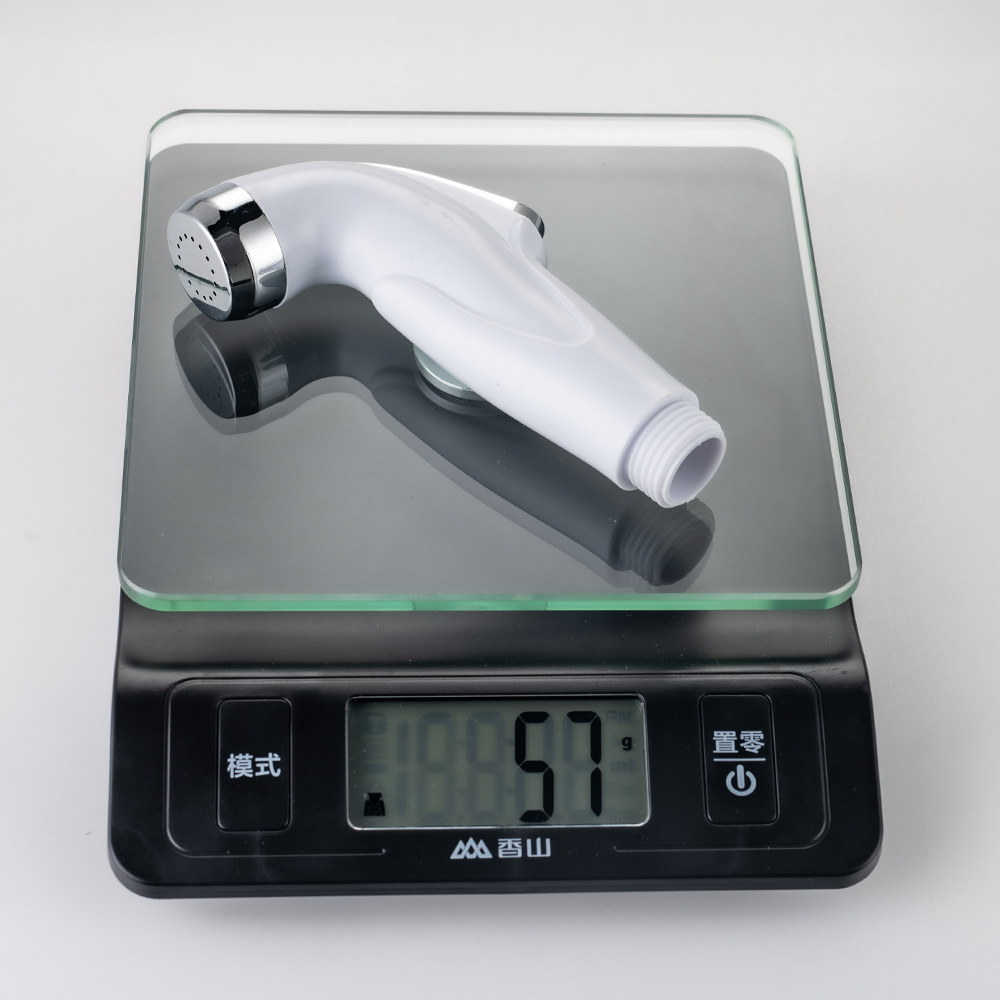 Cross-Border Trade White Abs High-Pressure Bidet Set Booster Toilet Spray Gun Bidet Handheld Bathroom Spray Gun