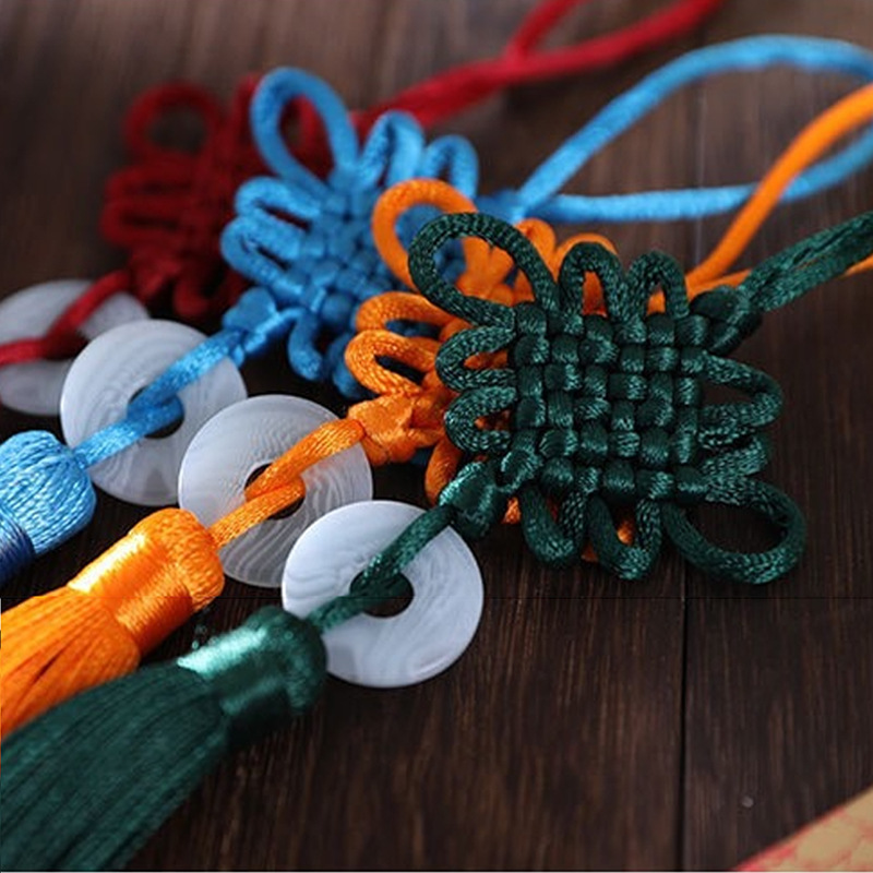 Chinese Knot Tassel Tassel Imitation Jade Piece Handmade Special Gift Gift Box Pendant Safety Buckle Chinese Knot Pendant Manufacturer