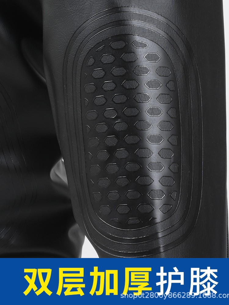 Waist-Length, Thickened and Wear-Resistant Half-Length Clothes, Waterproof Fishing, Full-Body Breathable One-Piece Wading Rain Boots and Rain Pants