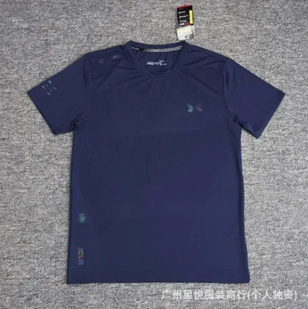 Европейская и американская футболка из льняного шелка, быстросохнущая, короткий рукав, свободного кроя, для мужчин, для бега и фитнеса