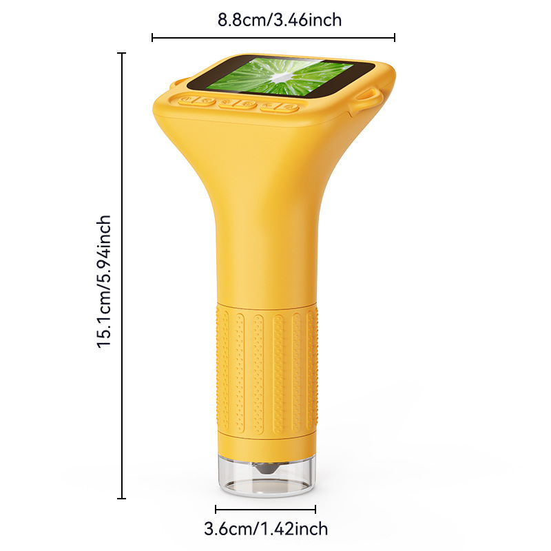 Cross-Border Microscope Kidsren's Handheld Digital Microscope 2 Million High-Definition Large-Screen Photo and Video Student Magnifying Glass
