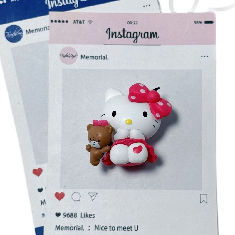 Hello Kt Cat, Cute Doll DIY Small Pendant Toy Figurine Trendy Toy in Stock Wholesale