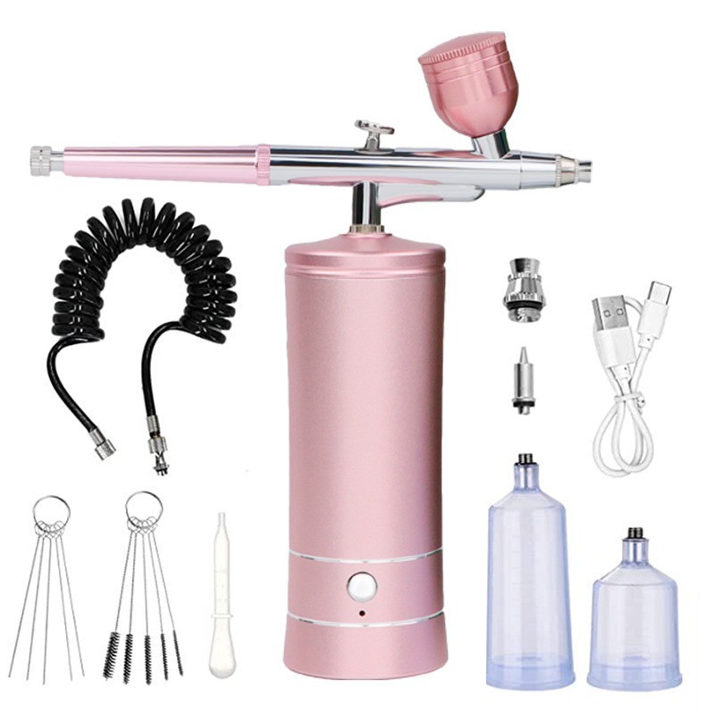Cross-border foreign trade oxygen injection instrument high pressure import water supplement beauty instrument electric spray gun spray pen color nail painting spray
