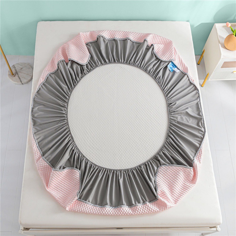 Class a Cool Bean Ice Silk Mat Bed Sheet Summer Ice Silk Mat Three-Piece Set Machine Washable Soft Foldableing Mat Bag